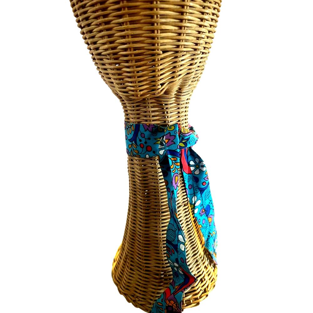 Psychedelic Cloth Belt Tie Festival 1960s Vintage 35" - Picture 2 of 4